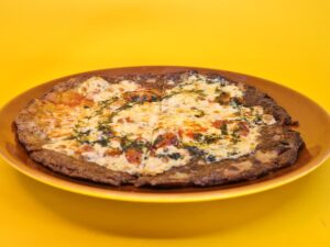 pizza low carb de tomate seco