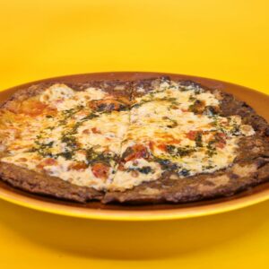 pizza low carb de tomate seco