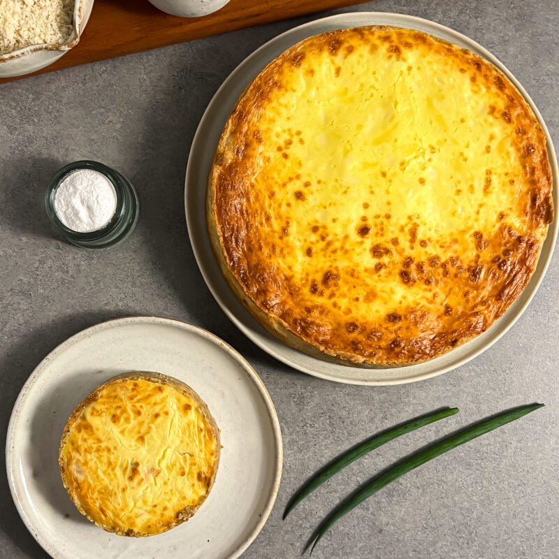 quiche de camarão