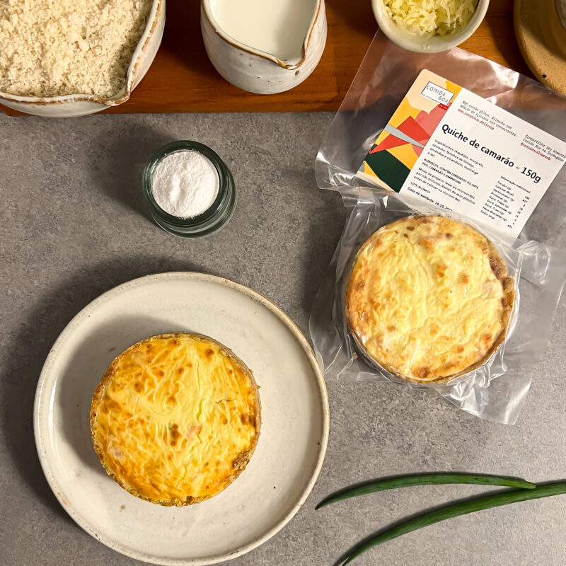 quiche de camarão